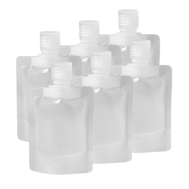 优家UPLUS便携旅行化妆品分装袋50ml*6个 一次性分装瓶液体收纳袋