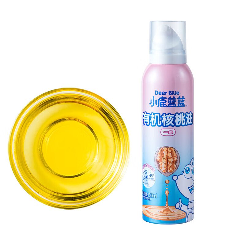 小鹿蓝蓝有机核桃油 宝宝物理冷榨营养食用油 150ml怎么看?