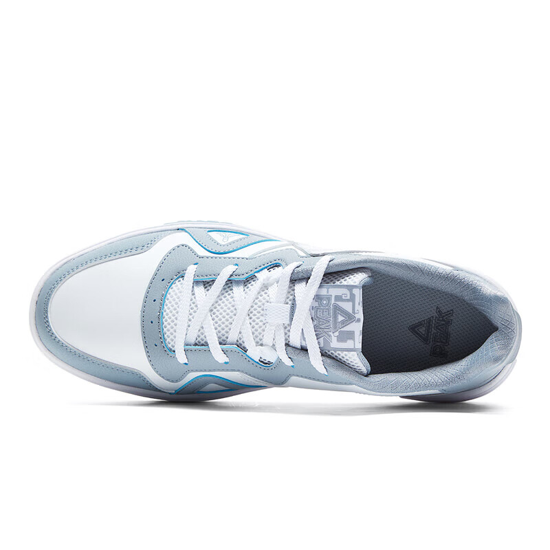 匹克国创-龙城丨板鞋男鞋晋风衍派文化鞋新款魔弹科技中底运动休闲鞋 大白/雅蓝 41