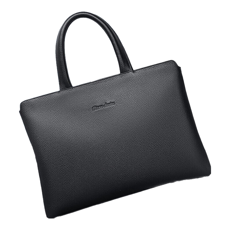 美洲野牛公文包男士商務男包頭層牛皮14英寸手提包筆記本電腦包禮物送老公