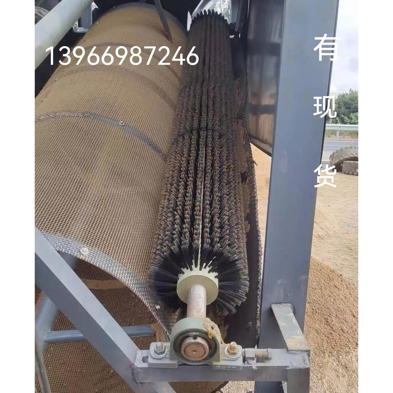 clcey筛沙机毛刷20型30型50型80型毛刷滚筒筛沙机防堵毛刷辊空心毛刷