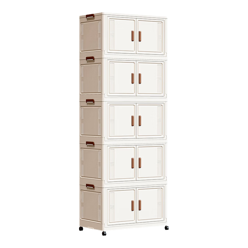 美煮妇书籍收纳箱可折叠箱子收纳柜教室学生装书本收纳盒透明整理储物3 45cm面宽3层【透明】