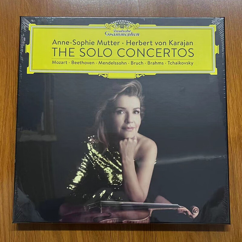 古典音乐唱片lp dg 穆特与卡拉扬 小提琴协奏曲集 5lp黑胶唱片 限量版