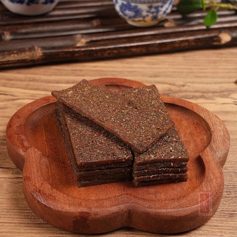 恬女神湖南浏阳土特产手工老式紫苏酸枣片李山妹辣味菊花酸枣糕条250