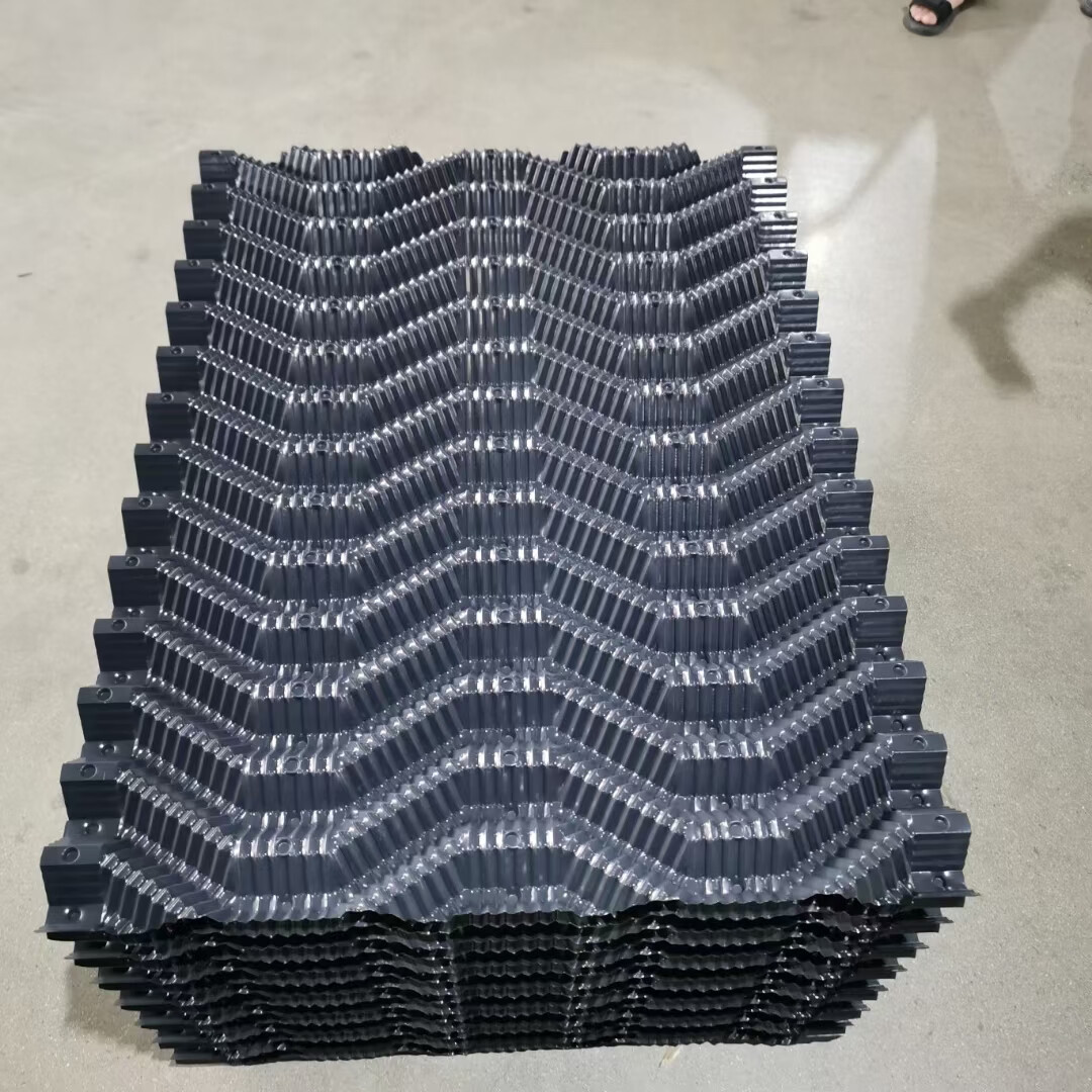 冷却塔方形填料凉水塔圆形填料冷却塔pvc散热片pp耐高温 黑色 冷却塔s