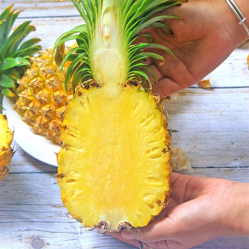 鲜友季海南金钻凤梨新鲜当季水果手撕菠萝 4.5-5斤(单果1.3-1.8斤)