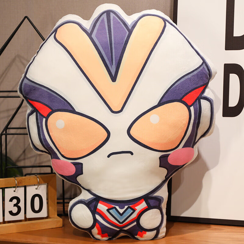 和朋友/儿童q版卡通迪迦 雷赛罗 欧奥特曼公仔抱枕毛绒玩具 维克特利