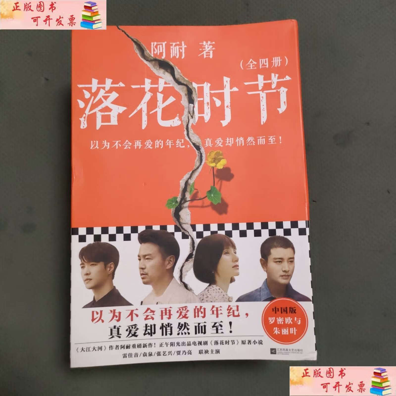 【二手9成新】落花时节:全4册(《大江大河》作者阿耐重磅新作!