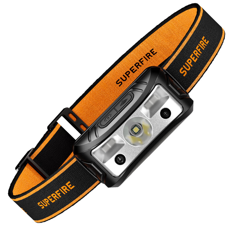 神火（SupFire）GX-U8 LED强光头灯夜钓远射USB充电 感应式户外 矿灯头戴式应急灯