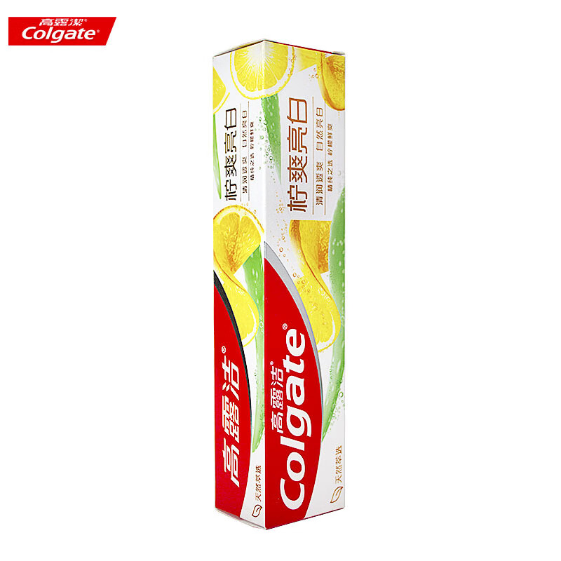 高露洁高露洁柠爽亮白牙膏120g柠檬鲜爽香型 120g柠爽亮白