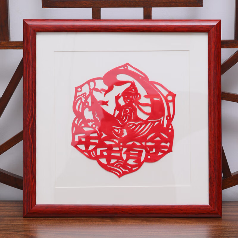 豪金聚中国新春剪纸铝合金diy相框装裱儿童装饰裱框架手工画框摆台
