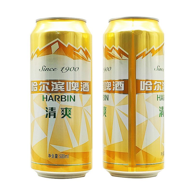 哈尔滨(harbin)/哈尔滨啤酒 清爽 大拉罐 500ml 哈尔滨清爽啤酒新货