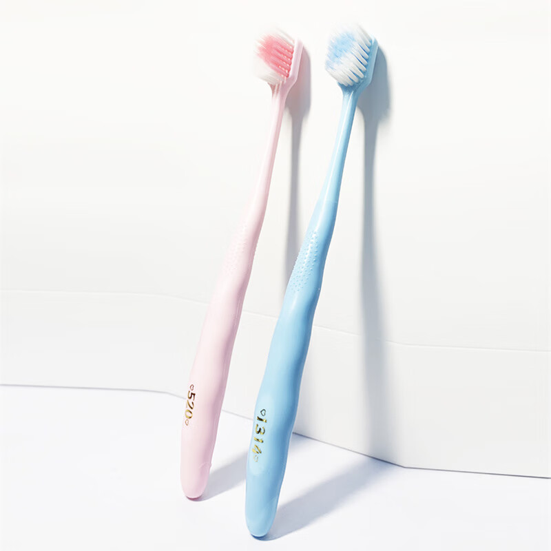 为伴牙刷软毛牙刷54孔软毛宽头成人牙刷护理牙刷清洁牙齿细刷毛 软毛 2支 【共10支】