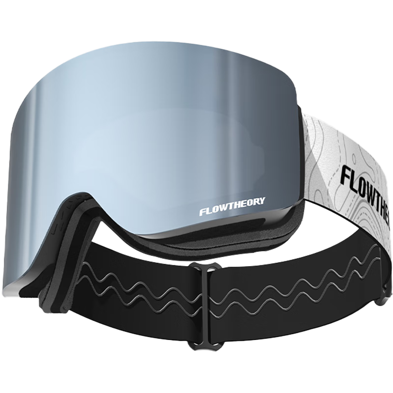 Flow Theory滑雪镜双层防雾防风磁吸镀膜滑雪眼镜男女滑雪装备护目镜 星空银