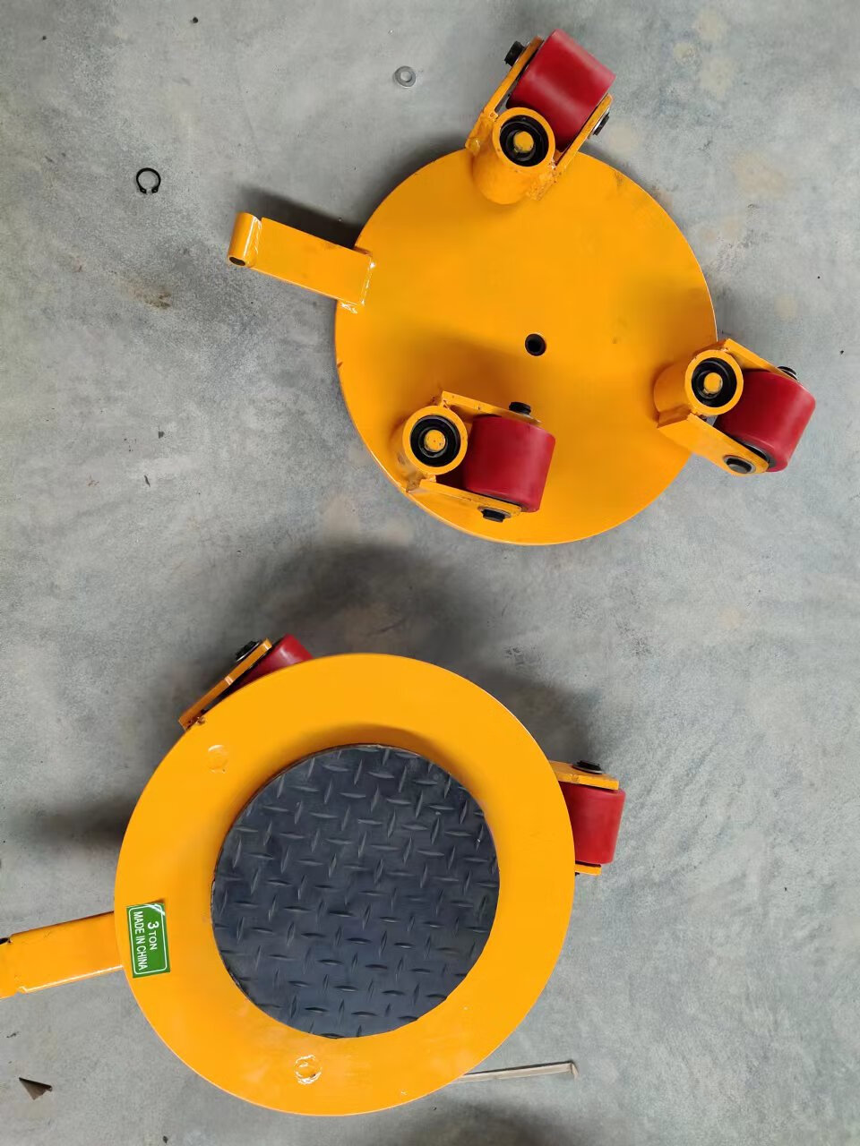 途豹万向地牛360度旋转坦克直向小型重物移位器钢轮胶轮搬运地坦克车