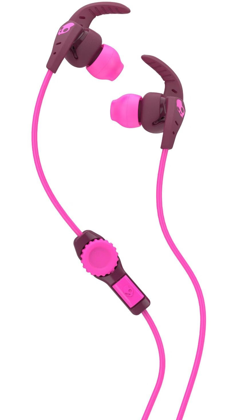 Skullcandy S2WIHX-449 XTplyo 入耳式运动耳塞,紫红色/粉色
