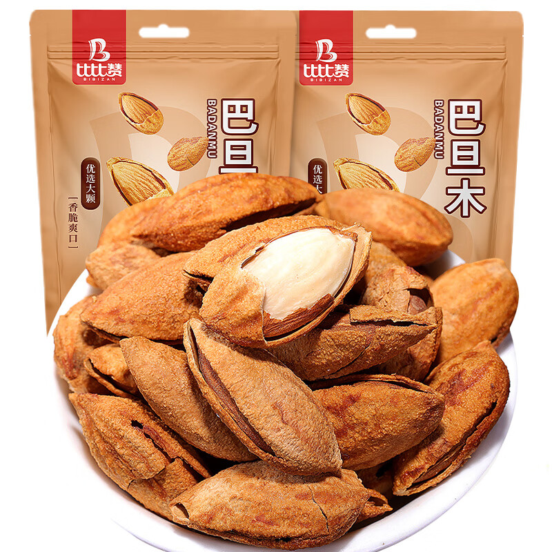 比比赞（BIBIZAN）巴旦木仁扁桃仁杏仁干果孕妇坚果炒货零食休闲食品小吃袋装 【奶香味】100g/袋（带壳） 