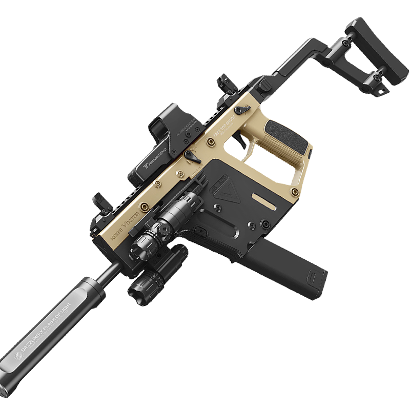 高恩樂輝短劍維克托水電動玩具槍音爆軟彈六一兒童節(jié)禮物wargam發(fā)射器 樂輝維克托短劍高配-沙