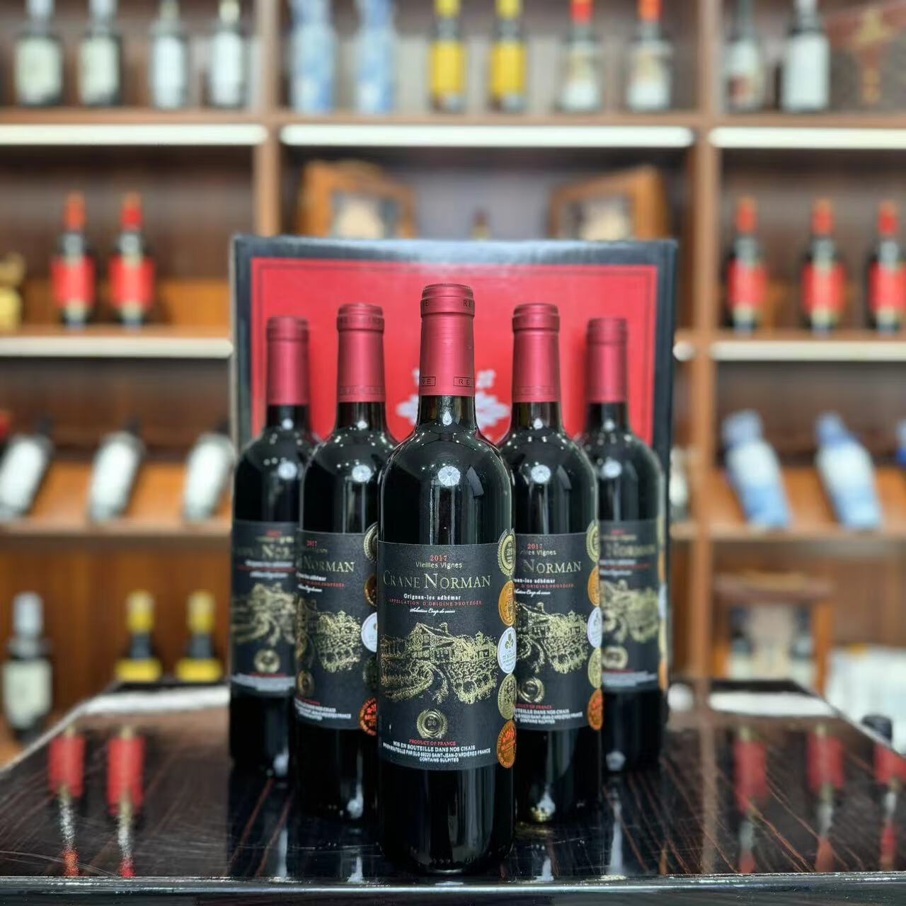 克兰诺曼法国进口老藤干红葡萄酒750ml*6瓶装
