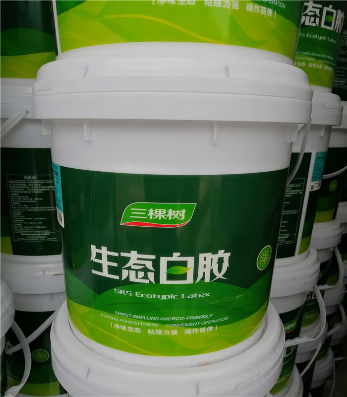 三棵树生态白乳胶大桶木工胶粘木头的专用胶强力家具手工白胶填缝 15