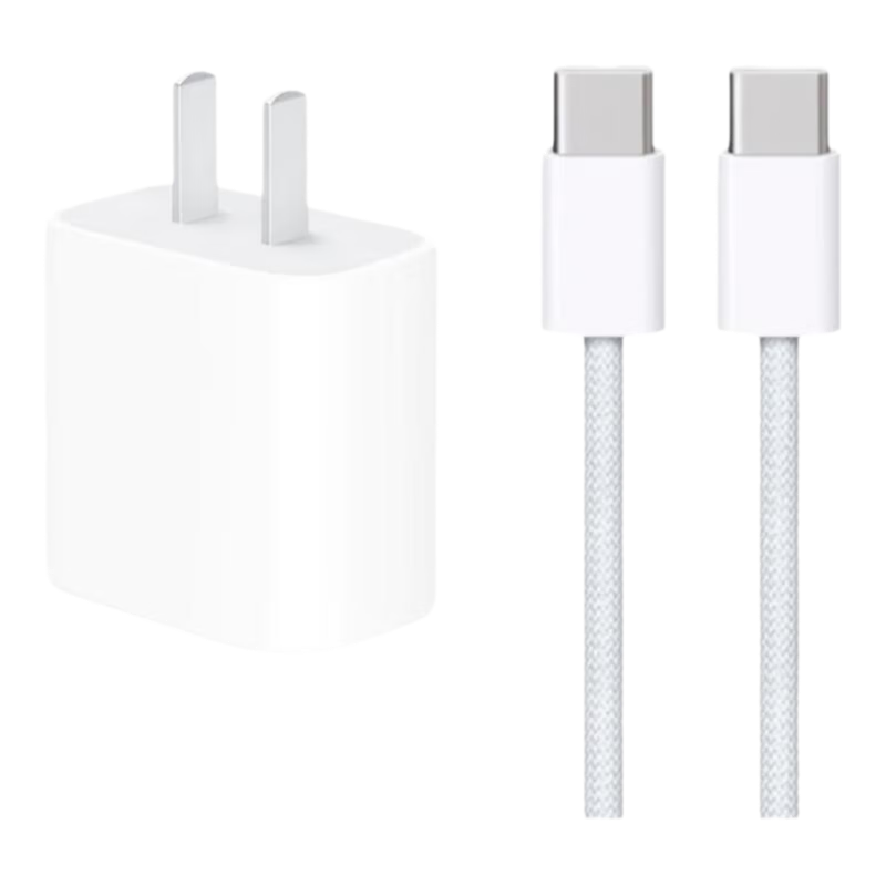 今胜苹果15/16充电器30W/20W快充电器套装iphone16Pro/promax/plus充电头线双头type-c数据线ipad插头 套装【30W充电器+1米双C编织线】
