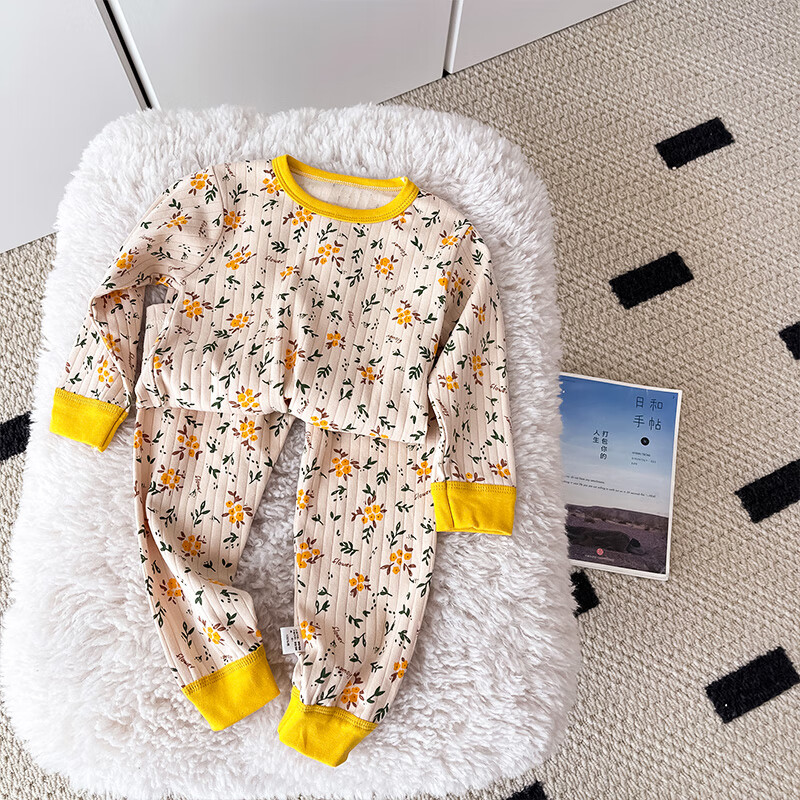 米色小花 80码身高70-80cm