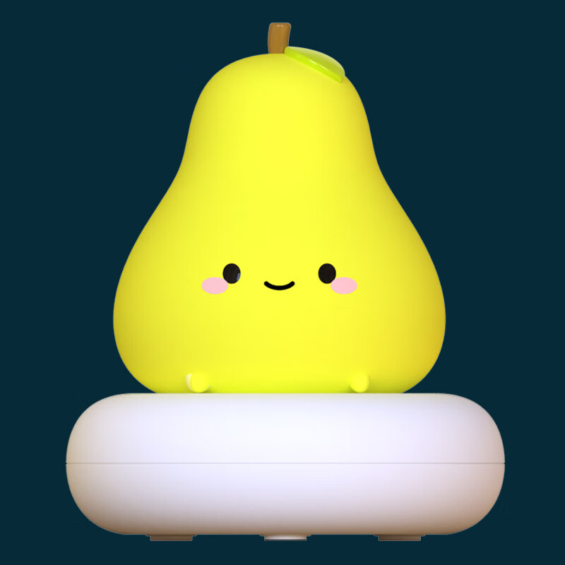 萌宠伴睡灯桌面摆件氛围灯卧室书桌起夜喂奶可爱灯光调节夜灯 鸭梨