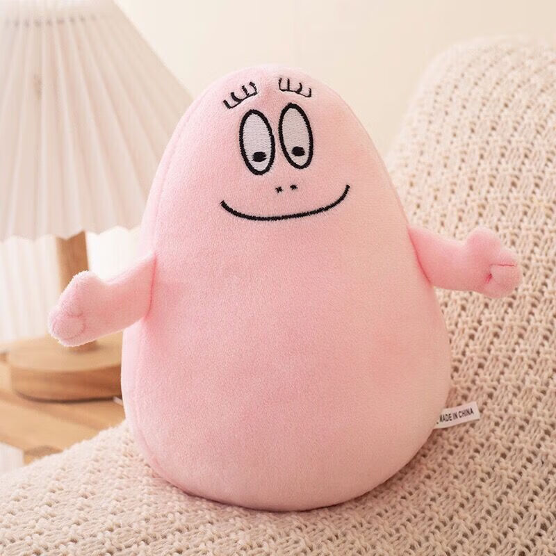 创京懿选barbapapa巴巴爸爸毛绒玩具公仔新款族创意公仔玩偶生日派 巴