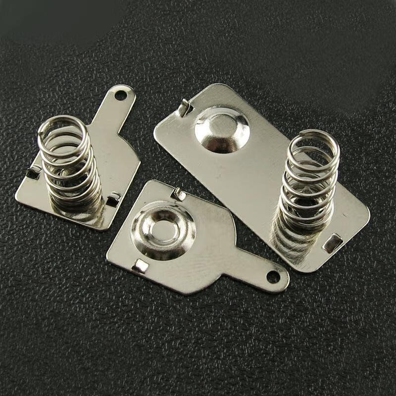 芗途5号电池盒弹簧片电池盒配件3件套加厚金属电池片现货带孔 5号电池