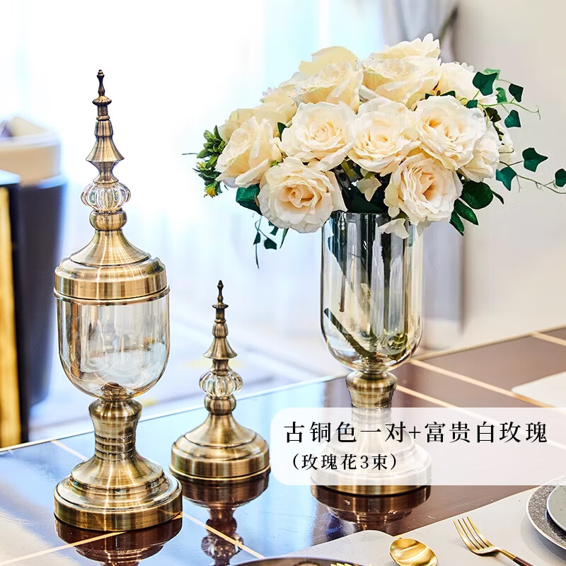 ���� ���ⲣ����ƿ�������ӹ�ڼ�����������Ʒ�Ҿӷ���ɻ��廨 ��ͭɫ��ƿһ��+�����õ��