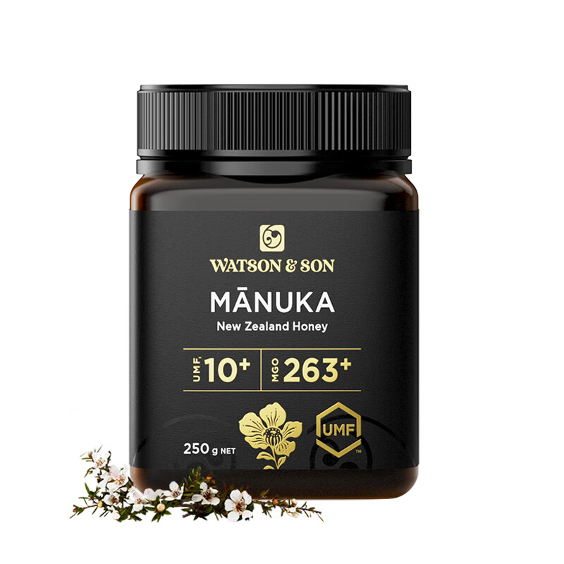 沃森父子麦卢卡蜂蜜umf10 250g新西兰进口 原装正品 纯正天然