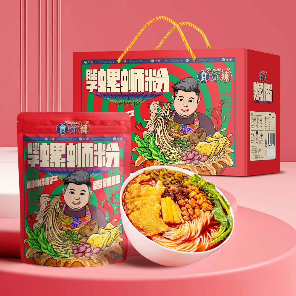 食分辣【原味香辣】加辣味柳州正宗螺蛳粉酸辣320g*