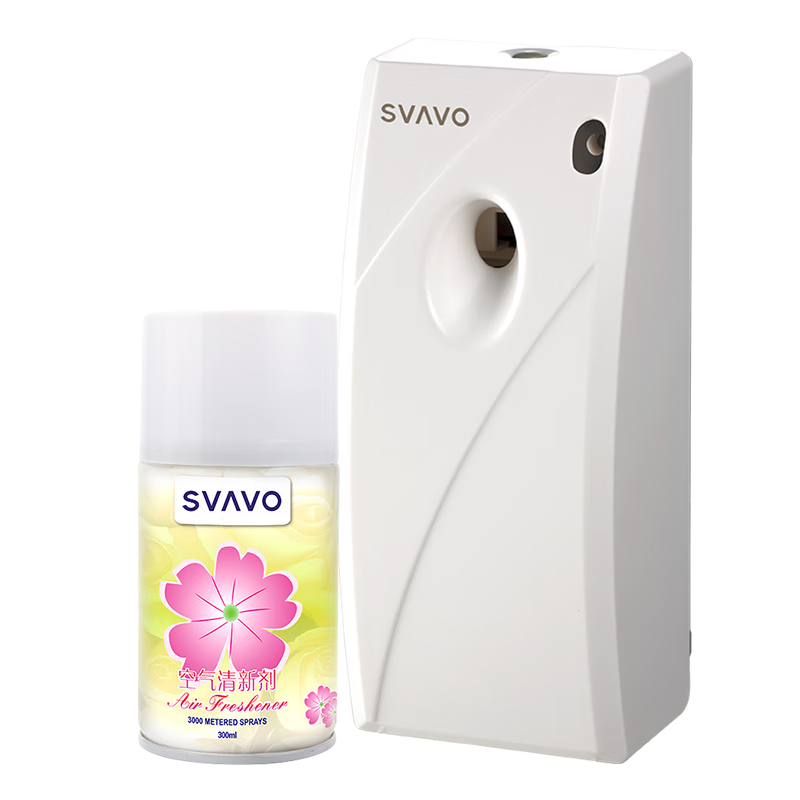瑞沃(SVAVO)自動噴香機衛(wèi)生間辦公室飄香機酒店空氣清新去異味噴霧定時加香機 V-640配3瓶香水