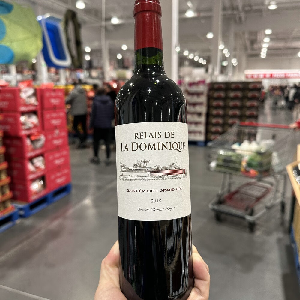 ruezax法国圣埃美隆dominique多米尼克梅洛红葡萄酒costco开市客红酒