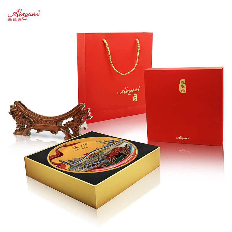 雅琅晶广东珠海澳门桌面摆件城市特色文创纪念品粤港澳工艺品办公创意礼 耀世而出粤港澳大湾区-32cm线雕