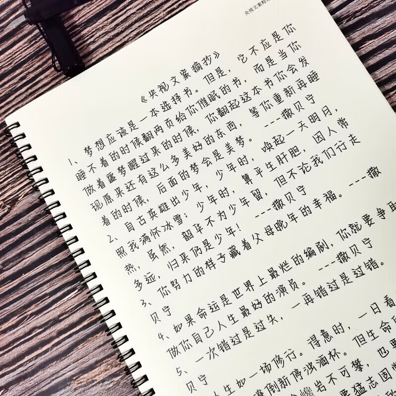 鲸落体学生作文金句字帖央视文案原耽金句励志语录钢笔临摹练字帖
