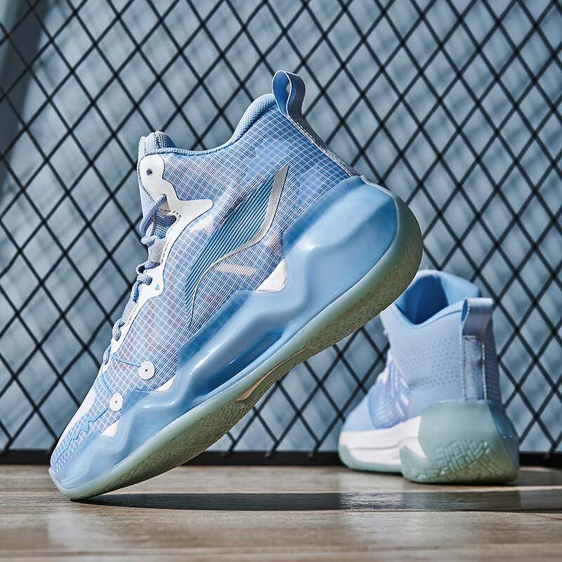 梓誉梓誉利刃2篮球鞋青少年实战球鞋网面透气比赛篮球运动鞋摩擦有声