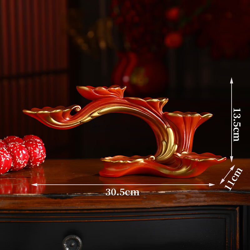 映棠五福财神客厅入门玄关招财猫摆件开业装饰工艺品乔迁之喜搬家礼物 五福财神+如意展架+好运钱袋