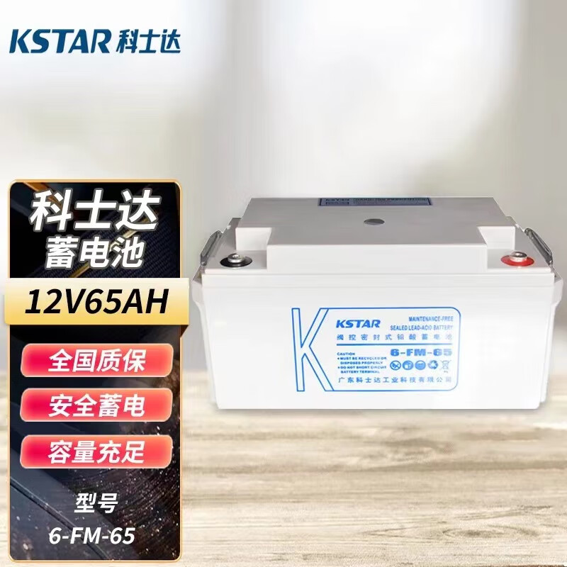 科士达KSTAR科士达蓄电池6-FM-100 12V100AH65AH38AH120AH200AH UPS电源 12V65AH
