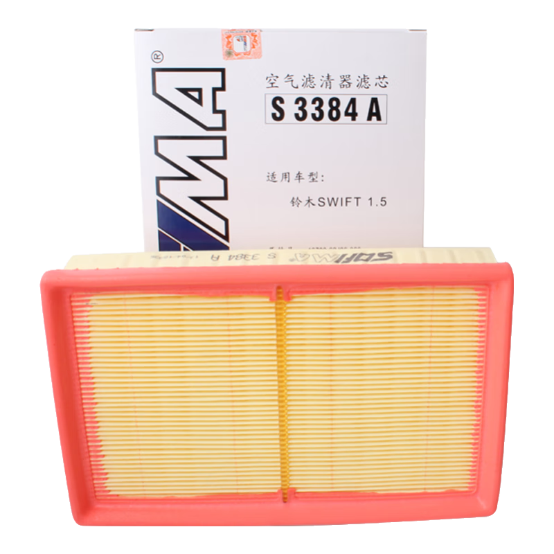 索菲瑪空氣濾芯空氣濾清器空濾S3384A長(zhǎng)安鈴木雨燕兩廂1.5L 07款-