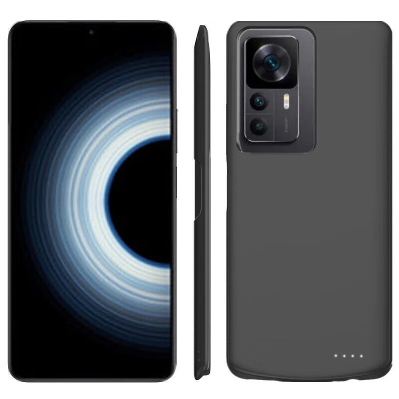 聚勋适用小米 Redmi K50版背夹电池红米k50Pro手机壳充电宝大容量移动电源 K50版【骑士黑 进口电芯】 10000毫安时