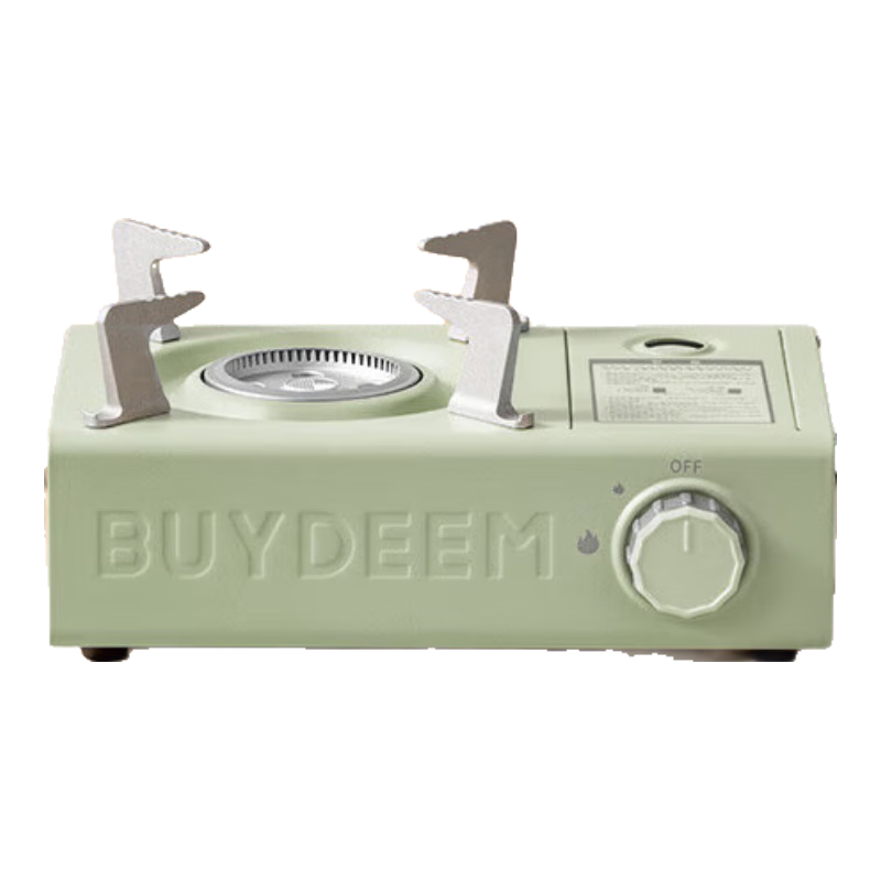北鼎（Buydeem）卡式爐迷你爐具便攜式燒烤爐露營野餐鍋具 淺杉綠