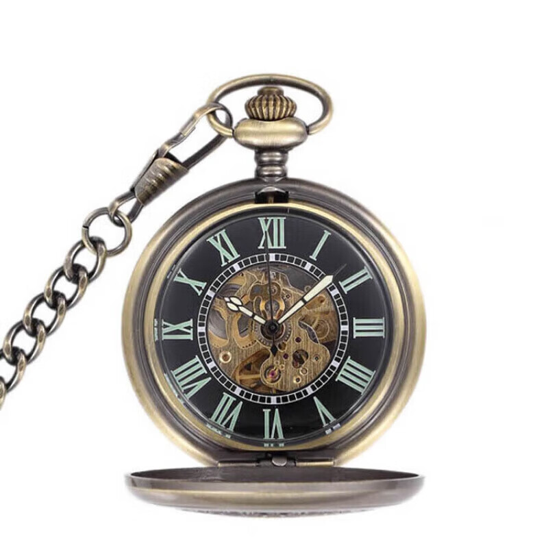 美芙仁翻盖怀表复古全自动机械表男女学生 经典镂空大碎花男女士古董