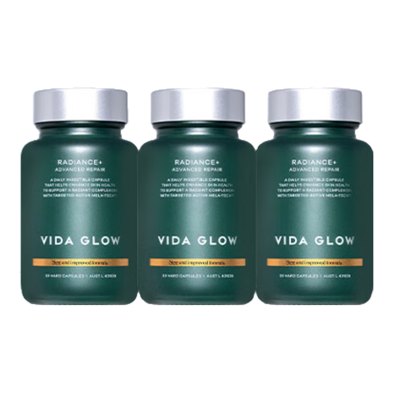 Vida Glow濾鏡膠囊plus進(jìn)階版葡萄籽精華口服谷胱甘肽皮膚提亮SOD丸 濾鏡PLUS三瓶裝
