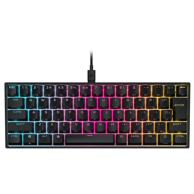 美商海盗船（USCORSAIR）【日本直邮】美商海盗船CORSAIR K65 RGB 机械游戏键盘日语布局 K65 RGB Mini【黑色】