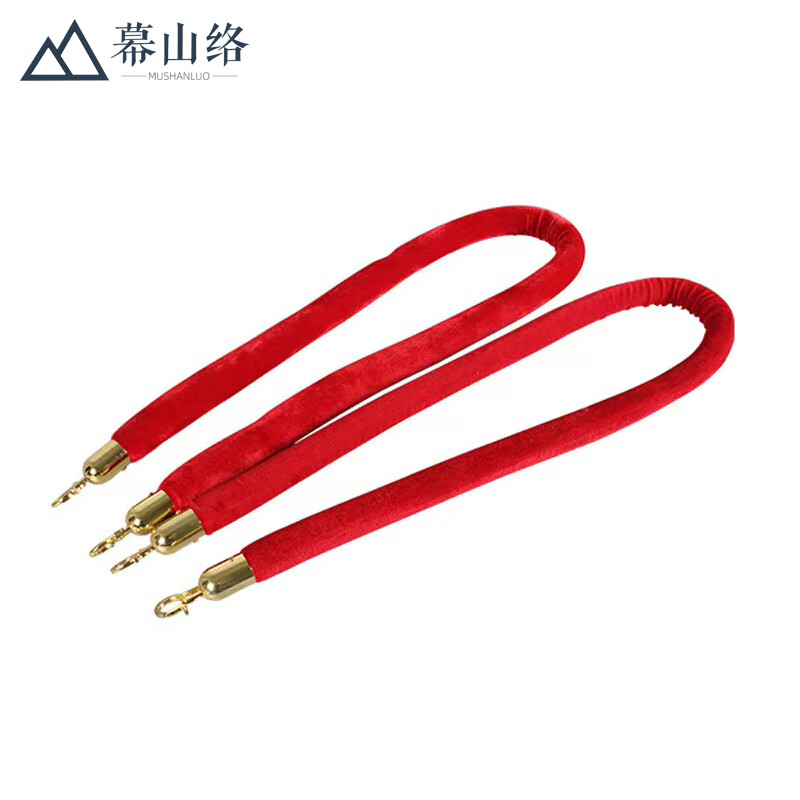 隔离带警示警戒线围栏道路护栏银行酒店商场机场排队礼宾杆 绒布挂绳