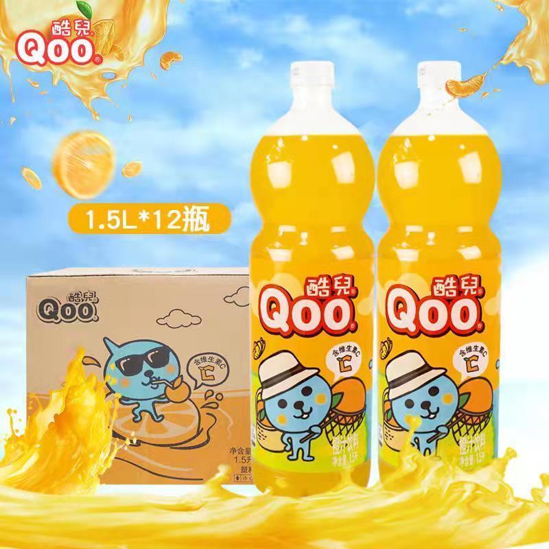可口可乐酷儿橙汁味饮料1.5l*12瓶整箱 1.5l*12瓶【整箱】