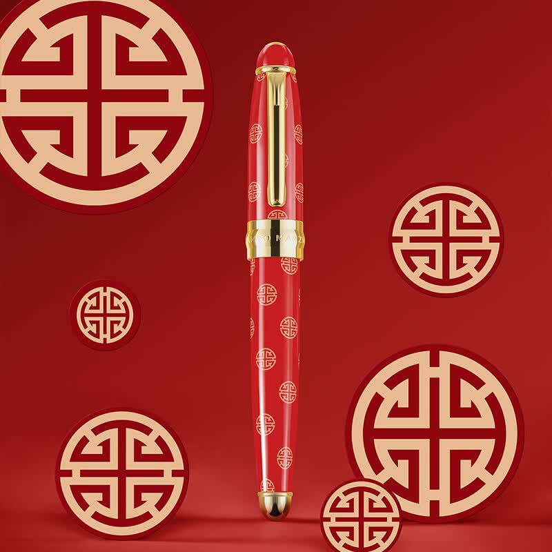 凱博马尔兹意大利品牌口袋钢笔墨囊礼盒白色梦屿高档金属学手账签字笔生日礼物 福禄【墨囊套装】
