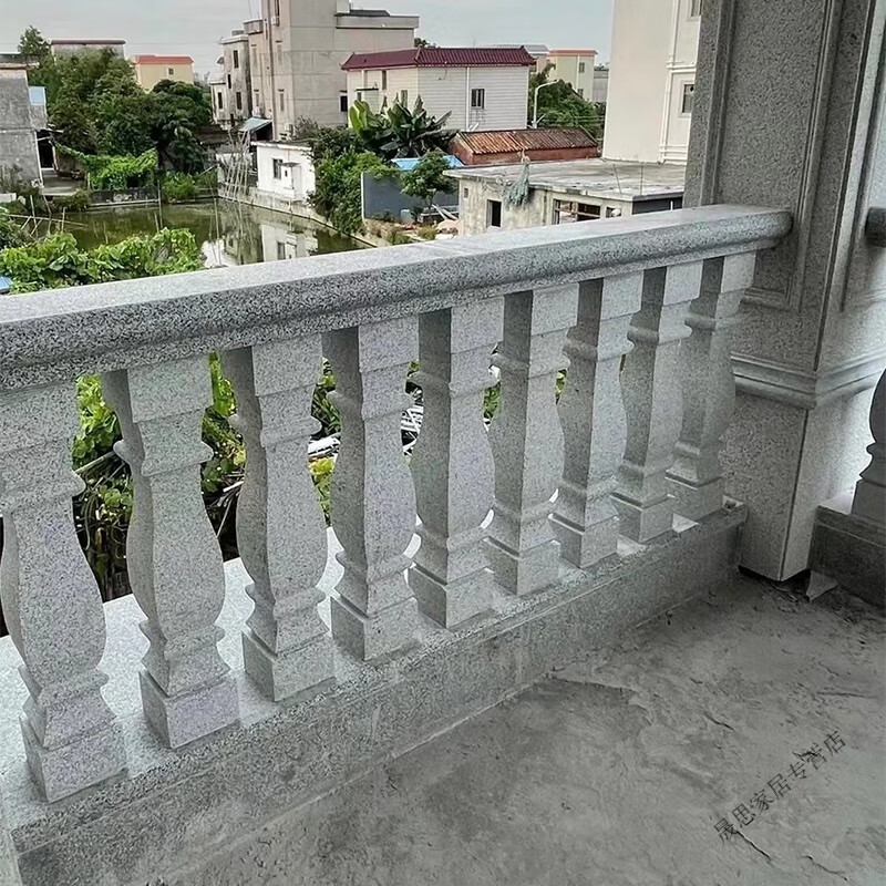辉客映上户外天然大理石护栏花岗岩扶手罗马柱石栏杆别墅阳台石柱子自