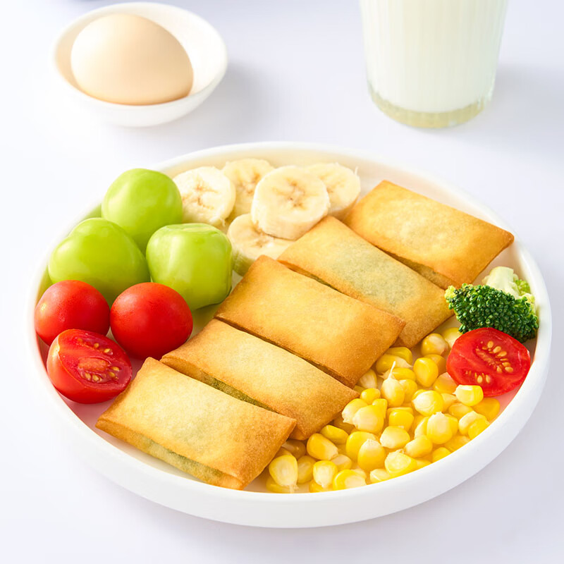 千味央厨【59元任选10件】春卷芝麻球绣球南瓜饼油炸小吃冷冻面点半成品 地三鲜方春卷180g约10个
